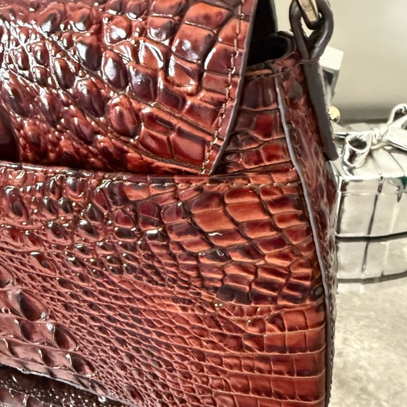 New Beautiful Brahmin Nerida Shoulder Bag - Classic Pecan Color! - Picture 4 of 11